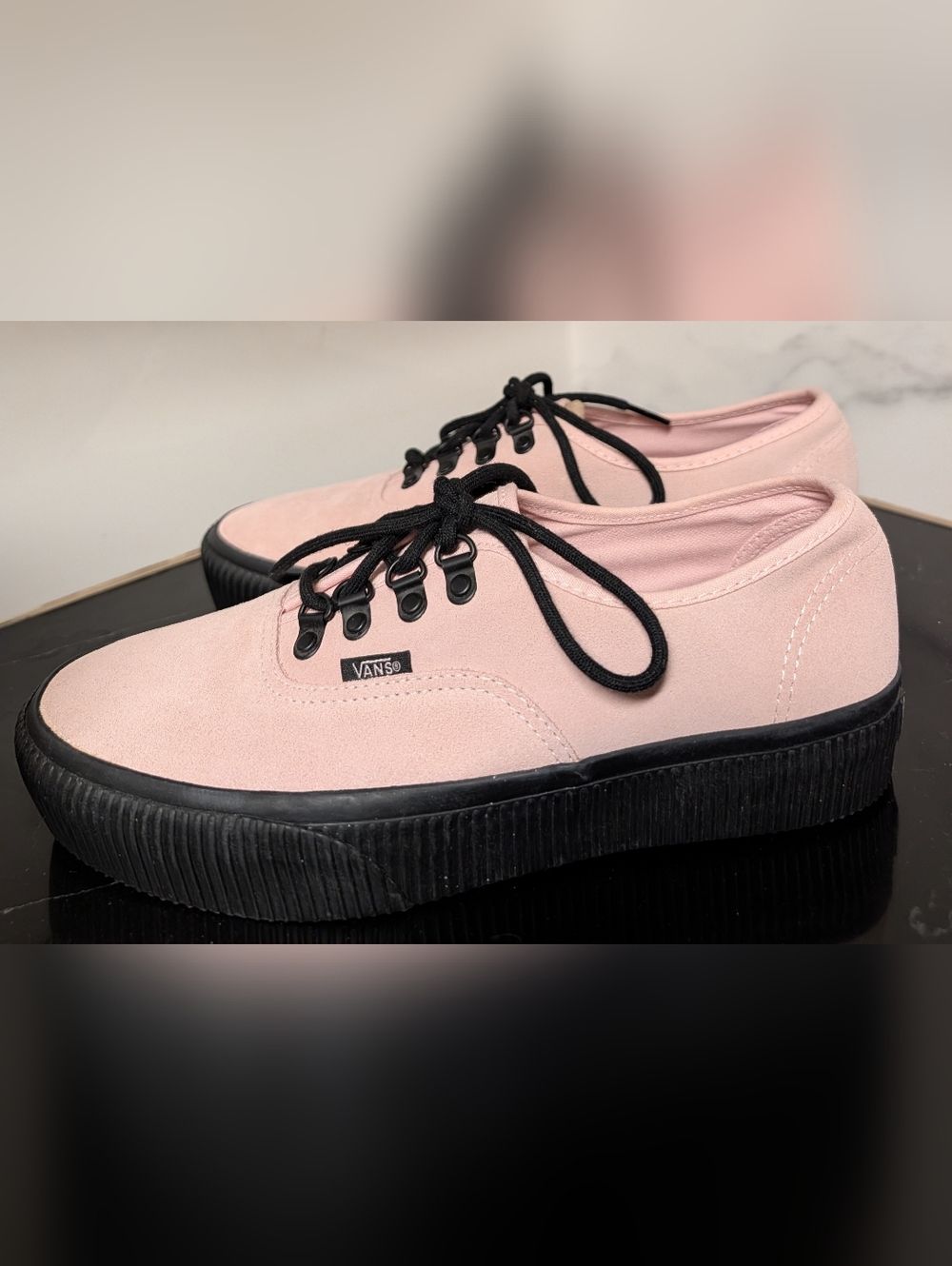 Vans Authentic Platform 2.0 'Embossed - Chalk Pink' Sneakers Size 10 Used Exc - Picture 7 of 13
